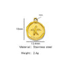 Jewelry Stainless Steel Fourleaf Clover Pendant Electroplating Accessories Including Heart Star Butterfly Cross Shapes