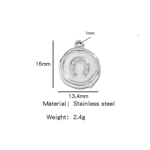Jewelry Stainless Steel Fourleaf Clover Pendant Electroplating Accessories Including Heart Star Butterfly Cross Shapes