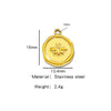 Jewelry Stainless Steel Fourleaf Clover Pendant Electroplating Accessories Including Heart Star Butterfly Cross Shapes