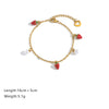 Jewelry Stainless Steel Fruit Pattern Electroplated Bracelet For Women