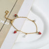 Jewelry Stainless Steel Fruit Pattern Electroplated Bracelet For Women