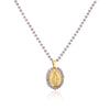 Jewelry Stainless Steel Gemstone Geometric Crystal Necklace For Women