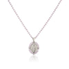 Jewelry Stainless Steel Gemstone Geometric Crystal Necklace For Women