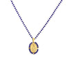 Jewelry Stainless Steel Gemstone Geometric Crystal Necklace For Women
