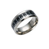 Jewelry Stainless Steel Geometric Anchor Hook Ring Dripping Oil Unisex
