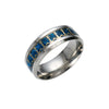 Jewelry Stainless Steel Geometric Anchor Hook Ring Dripping Oil Unisex