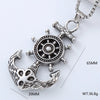 Jewelry Stainless Steel Geometric Anchor Skull Punk Hiphop Street Style Polishing Necklace