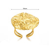 Jewelry Stainless Steel Geometric Arc Bow Ring With Electroplating For Women