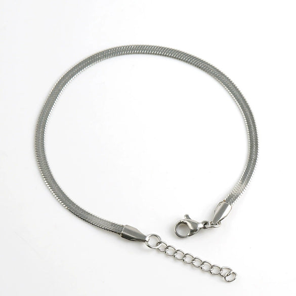 Jewelry 316L Stainless Steel Geometric Blade Chain Bracelet Electroplated Unisex Retro Hiphop Style