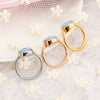 Jewelry Stainless Steel Geometric Blue Eyes Devil's Eye Angel Eyes Women's Ring