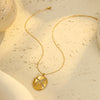 Jewelry Stainless Steel Geometric Earrings Necklace Electroplating Fashion Light Luxury Elegant