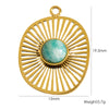 Jewelry Stainless Steel Geometric Electroplated Pendant Necklace Earrings Accessories