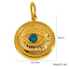 Jewelry Stainless Steel Geometric Electroplated Pendant Necklace Earrings Accessories