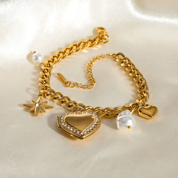 Jewelry Stainless Steel Geometric Electroplating Bracelet