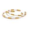 Jewelry Stainless Steel Geometric Electroplating Oil Dropping Opening Bracelet