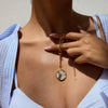 Jewelry Stainless Steel Geometric Electroplating Pendant Necklace For Women
