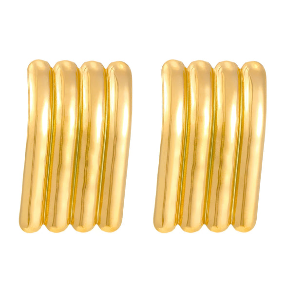 Jewelry Stainless Steel Geometric Electroplating Women's Earrings