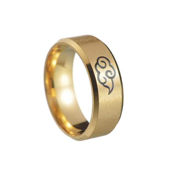 Jewelry Stainless Steel Geometric Fire Shadow Cloud Style Electroplating