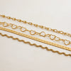 Jewelry Stainless Steel Geometric Flat Chain Bracelet Electroplating Women's Classic Style