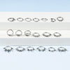 Jewelry Stainless Steel Geometric Heart Shape Polished Sharp Cone Buckle Earrings And Nose Ring