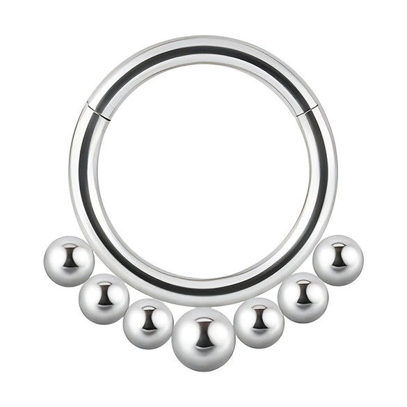 Jewelry Stainless Steel Geometric Heart Shape Polished Sharp Cone Buckle Earrings And Nose Ring