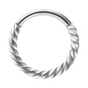 Jewelry Stainless Steel Geometric Heart Shape Polished Sharp Cone Buckle Earrings And Nose Ring
