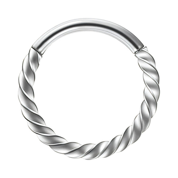 Jewelry Stainless Steel Geometric Heart Shape Polished Sharp Cone Buckle Earrings And Nose Ring