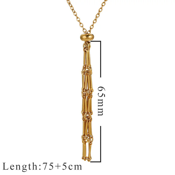 Jewelry Stainless Steel Geometric Net Bag Woven Pendant With Natural Crystal Accessories Electroplated