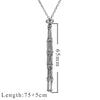 Jewelry Stainless Steel Geometric Net Bag Woven Pendant With Natural Crystal Accessories Electroplated