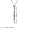Jewelry Stainless Steel Geometric Net Bag Woven Pendant With Natural Crystal Accessories Electroplated