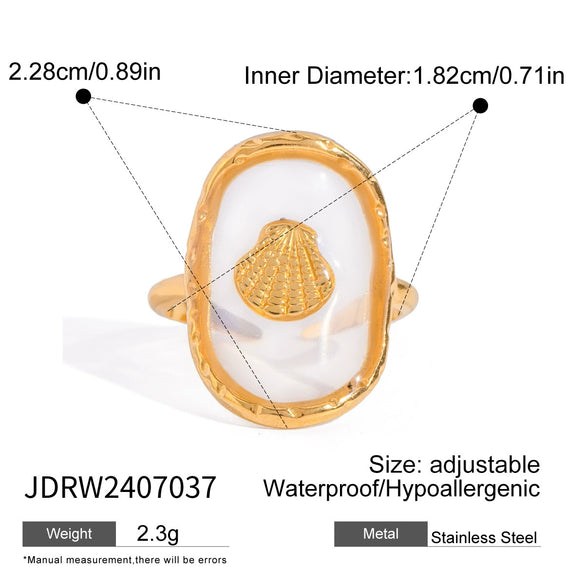 Jewelry Stainless Steel Geometric Open Ring Electroplating Women's