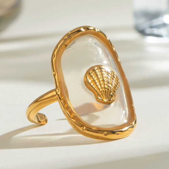 Jewelry Stainless Steel Geometric Open Ring Electroplating Women's