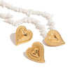 Jewelry Stainless Steel Geometric Pattern Electroplated Light Luxury Necklace And Earrings