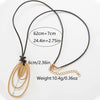 Jewelry Stainless Steel Geometric Pendant Necklace Electroplating