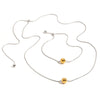 Jewelry Stainless Steel Geometric Pendant Necklace With Gold And Silver Contrast Color Electroplating Style Snake Bone Chain