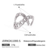 Jewelry Stainless Steel Geometric Ring With Electroplating And Adjustable Opening Ring