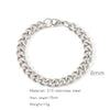 Jewelry Stainless Steel Geometric Single Grinding Electroplating Unisex Bracelet