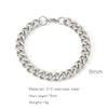Jewelry Stainless Steel Geometric Single Grinding Electroplating Unisex Bracelet