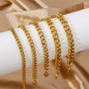 Jewelry Stainless Steel Geometric Single Grinding Electroplating Unisex Bracelet