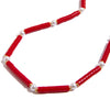 Jewelry Stainless Steel Geometric Square Tube Pearl Natural Stone Electroplated Light Luxury Women's Necklace