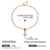 Jewelry Stainless Steel Geometric Square Tube Pearl Natural Stone Electroplated Light Luxury Women's Necklace