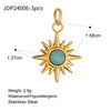 Jewelry Stainless Steel Geometric Star Moon Pendant Electroplated