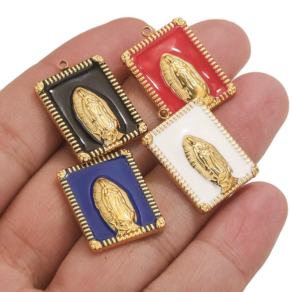 Jewelry Stainless Steel Gold Plated Oil Drops Cartoon Characters Pendant
