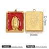 Jewelry Stainless Steel Gold Plated Oil Drops Cartoon Characters Pendant