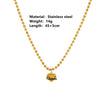 Jewelry Stainless Steel Heart Bead Light Trendy Love Drops Bells Design Women's Box Chain Set