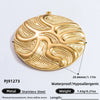 Jewelry Stainless Steel Heart Moon Pendant Electroplated Totem Handmade Light Luxury Accessories