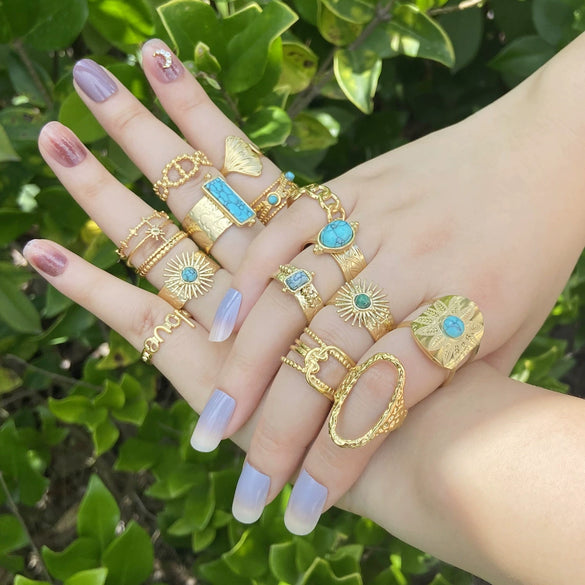 Jewelry Stainless Steel Heart Ring Women's Natural Style