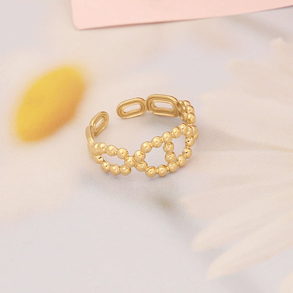 Jewelry Stainless Steel Heart Ring Women's Natural Style