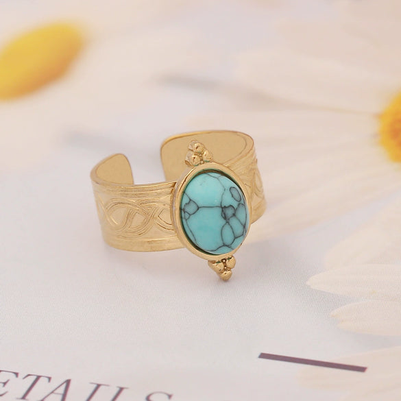 Jewelry Stainless Steel Heart Ring Women's Natural Style