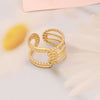 Jewelry Stainless Steel Heart Ring Women's Natural Style